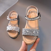Dyfzdhu djevojke sandale sandale otvorene nožne prste napisane princeze haljine ravne cipele Ljetne