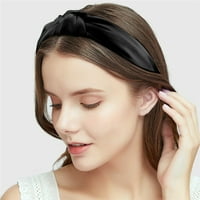 Keusn Solid Color Satin Traka za glavu za žene za ženska moda i funkciju