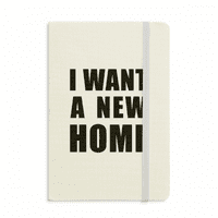 Želite novu notebooksku kuću službeni tkaninski teški pokrivač klasičnog dnevnika časopisa