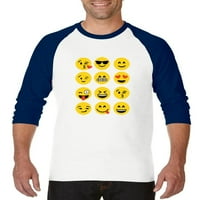 Arti - Muški rukav za bejzbol majice - Emoji Group