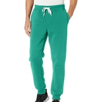 Labakihah Muške hlače Muške povremene čvrste osnovne sportske pantalone za zgužvane hlače zelene hlače