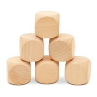 Drveni prazni kockice drvenih blokova nedovršeni za drveni Cube Cloct, Games i zabave