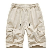 Targo kratke hlače za muške šale elastične pojaseve opuštene letnje ležerne pamučne radne hlače modne