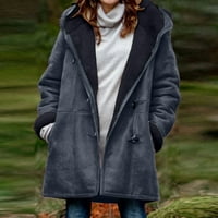 Ženska jakna s dugim rukavima vruća prodaja čišćenje ženske jeseni i zimski kaputi s kapuljačom s dugim