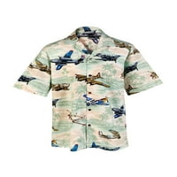 Košulja za avionsku kamp Republiku, vintage zračni napajanje Havaj