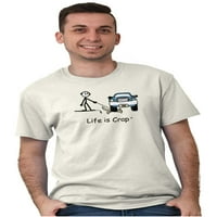 Parkirani automobilski pas Neucky Tužno vlasnici kućnih ljubimaca Muška grafička majica Tees Brisco