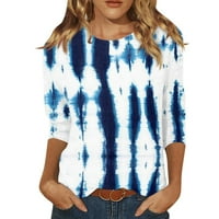 Majice za žene za žene Slatke grafičke tenske bluze casual plus veličine osnovni vrhovi pulover