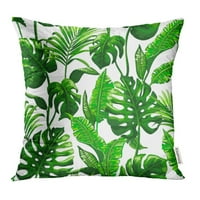 Zeleni lišće Tropički pamsni listovi uzorak džungla u trendi stilu apstraktni jastučni kasu za jastuke