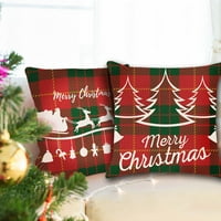 Božićni jastuk Xmas Sofa jastučnica pogodan za božićni dnevni boravak unutarnji i vanjski ukras