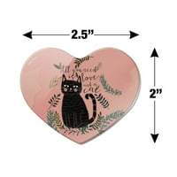 Sve što trebate je ljubav i mačka heart akrilni frižider hladnjak magnet