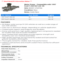 Vodena pumpa - kompatibilna sa Ford F-HD 5.8L V8