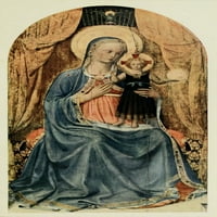 Istorija slikarstva Virgin & Child Poster Print Fra Angelico