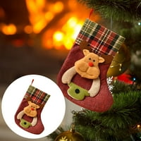Heiheiup viseći na božićno plaćeni ukrasi Kreativna raznolikost božićne čarape Božićne čarape Božićno drvce Viseće poklon torbe Atmosferski ukras ukras sjaj