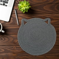Cat uši domaćin japansko stil viseći pamučni navoj tkani stol za objedovanje kreativni izolacijski jastučić
