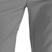 Dezed muške poslovne pantske čišćenja Muška poslovna labava velika veličina elastična struka pamuka Sve utakmice čvrste boje sive m