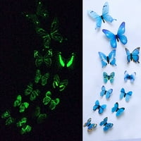 Wofedyo Zidni dekor Svjetlosni leptir Dizajn Decal Art Bu Naljepnice Valentine Dan Decor Plave 14 * 14 * 2