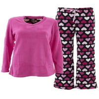 Donna l'Oren ženski runo Pijamas Podesite Coral ili Micro Fleece Warm Plus