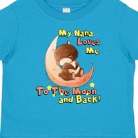 Inktastic moj Nana me voli na Mjesec i nazad poklon dečko majicu malih mališana ili majica