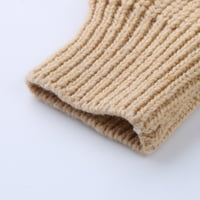 Vučena ženska otvorena prednja vafla pletena kardigan casual dugih rukava klasični pleteni džemper s džepovima