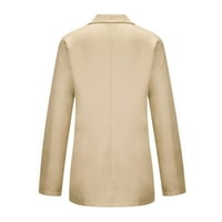 Vivianyo HD žene kaputi jakne na prodaju i čišćenje Ženska gumb Solid Color Džepni rekreativni kaput