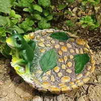 Eyicmarn Frog statue Skulptura za životinje Zatvoreni dekor na otvorenom za vrtni dio dvorišta Micro pejzaž ukrasi