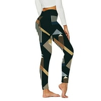 Joga hlače Žene pune dužine vježbanje sportskim tajicama dizanje joge hlače plemenski stil tiskane tajice