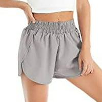 Yievit Atletski kratke hlače za žene čišćenje Žene Čvrsti trke Shorts Sport pant elastični struk Aktivni