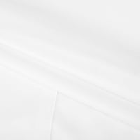 Bijela bluza za žene izlaze bluze za žene Žene V-izrez Čvrsta boja Kombinezoni djelomični pozicionirani ispis kratkih rukava Radni uniformne vrhove, bijeli, 3xl