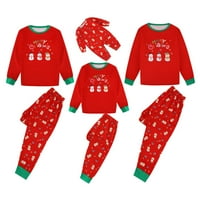 Clearsance Božićne pidžame za obitelj, obiteljski božićni PJS podudaranje skupova plaćenih majica hlače