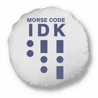 Morseovi kôd znat-line izraz okrugli jastuk jastuk jastuk za uređenje