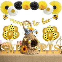 Outfmvch dekor dekor Dekor Bumble Bee Striped meda pčelinja polica Sitter Regied Lay Display Proljeće Kava Dekor Rustikalni Kuhinjski dekor Dodatna oprema A
