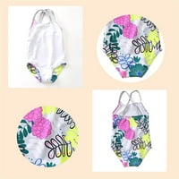 Trendi kupaći kostim One Girls kupaći kostim srušio je cvjetni cvjetni print kupaći kostim s više boja