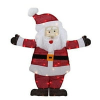 Northerlight 42 Osvijetljeni Jolly Santa Claus na otvorenom Božićne ukrašavanje - bistra svjetla