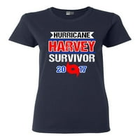 Dame uragane Harvey Survivor Cyclone Simbol Houston Texas DT Majica Tee