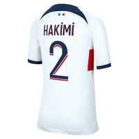 Mladi Nike Achraf Hakimi White Paris Saint-Germain Gost Dres replika stadiona