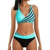 Ženski bikini kupaći kostimi s plihuini Tankini Tankini set kupaći kostim kupaći kostimi za plažu odjeća