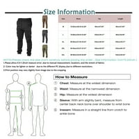 Cuoff hlače Ležerne prilike više džepa labava ravna teretna hlače na otvorenom hlače Fitness hlače zeleno