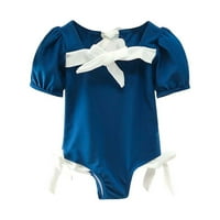 Djevojčica za kupaći kostim za bebe Jedan rubl čvrsto sušenje lagano i prozračno plavo, veličine 120