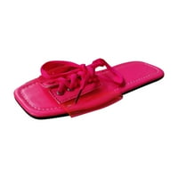 Ženska cipela sandale klina, Axxd Ženske cipele Otvoreni nožni prst Pločaste papuče za trguje na plaži za uskrsni dan Hot Pink 8.5