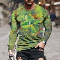 Puntoco Plus Veličina Top Clearence Muška unise Svakodnevna majica St. Patrickov dan 3D grafički grafički