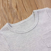 Stamzod Dječja odjeća Nova ljetna pruga majica kratkih rukava s kratkim rukavima dva postavljena višebojna čišćenje stila