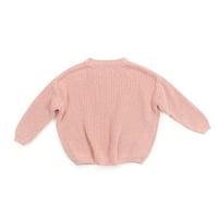 Dojenčad dječaka Djevojka dječak pletene džemper pulover duks tople dugih rukava na vrhu pletene jeseni