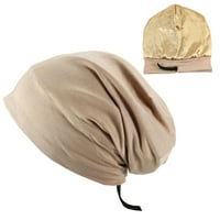 Sunsery Slouchy Beanie Sleep Hat Podesive meke noćne kape za lubanje Satenski obloženi poklopac kose