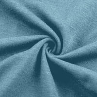 Žene ljetne vrhove kratkih rukava cvjetna bluza casual ženska majica V-izrez plava 2xl