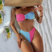 DMQupv ploče Ženska kupaći kostimi Push-up odjeću Brazilske žene Bikini set kupaći kostimi s plivalim kupaćim kostima