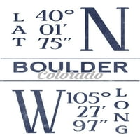 Boulder, Kolorado, širina i dužina