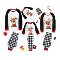 Božićna porodica koja odgovara pidžami za žene Jammies Muška odjeća za spavanje s dugim rukavima PJS