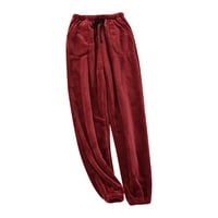 Ženske casual pantalone Pajama hlače Muške jesenske i zimske hlače hlače široke pantalone sa širokim ustima labave velike veličine guste koraljne kuće pidžame