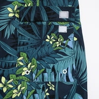Havajski kratke hlače za muškarce Regularna fit tropska cvjetna elastična struka na plaži kratke hlače