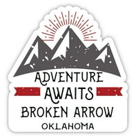 Slomljena arrow Oklahoma suvenir Vinilna naljepnica za naljepnicu Avantura čeka dizajn